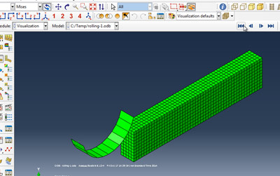 آموزش شبیه سازی فرایند نورد یک شمش فولادی در abaqus